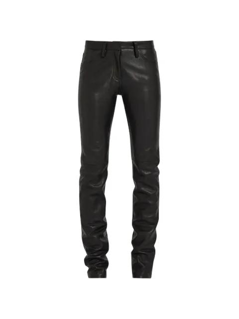 panelled leather trousers by AARON ESH