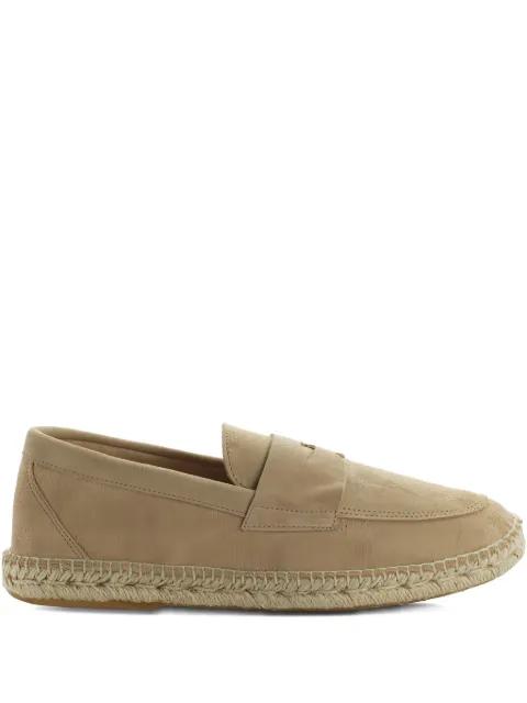 penny-strap suede loafers by ABARCA