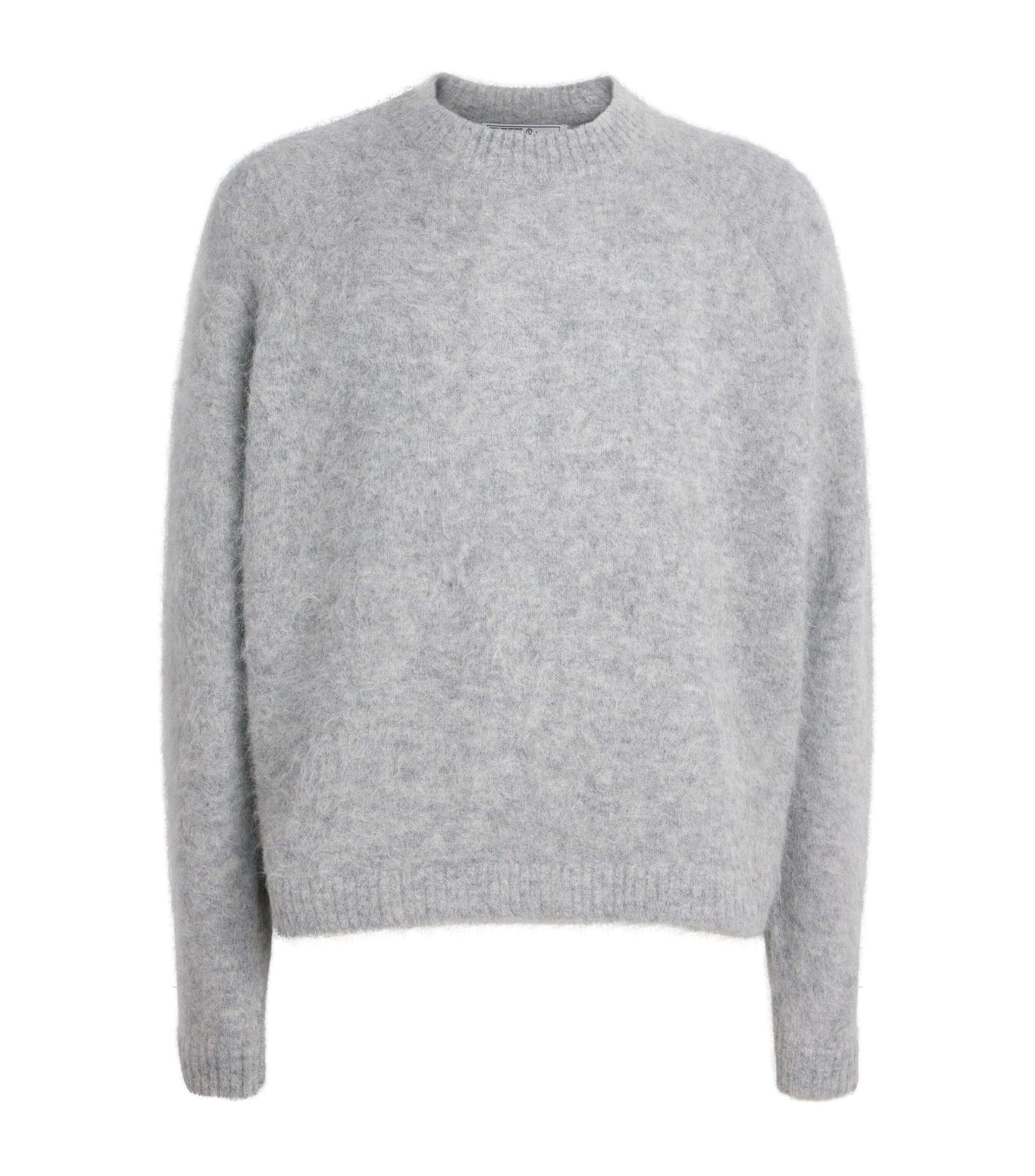 about:blank Alpaca-Blend Crew-Neck Sweater by ABOUT:BLANK