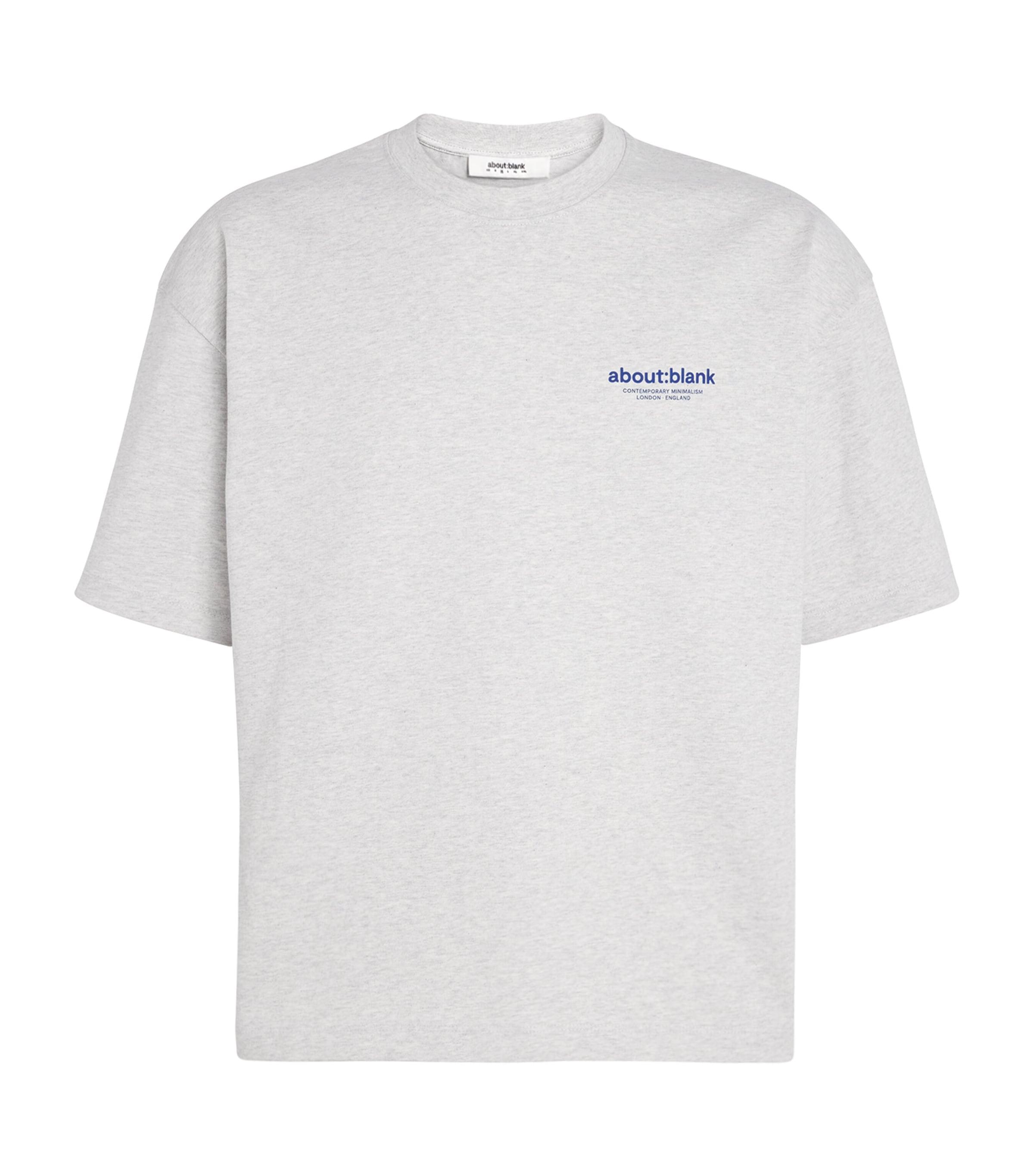 about:blank Cotton Back Emblem T-Shirt by ABOUT:BLANK