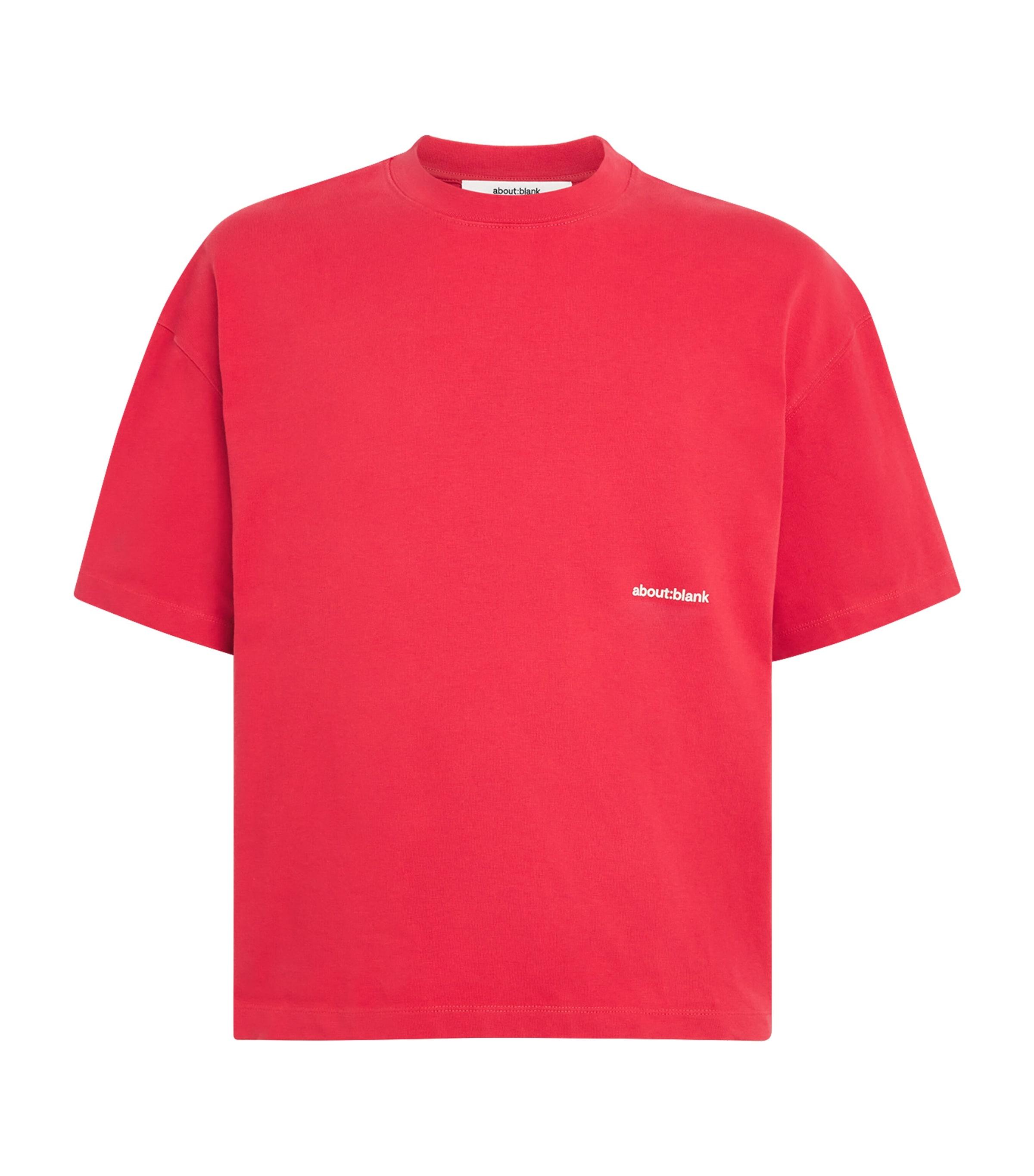 about:blank Cotton Back Logo T-Shirt by ABOUT:BLANK
