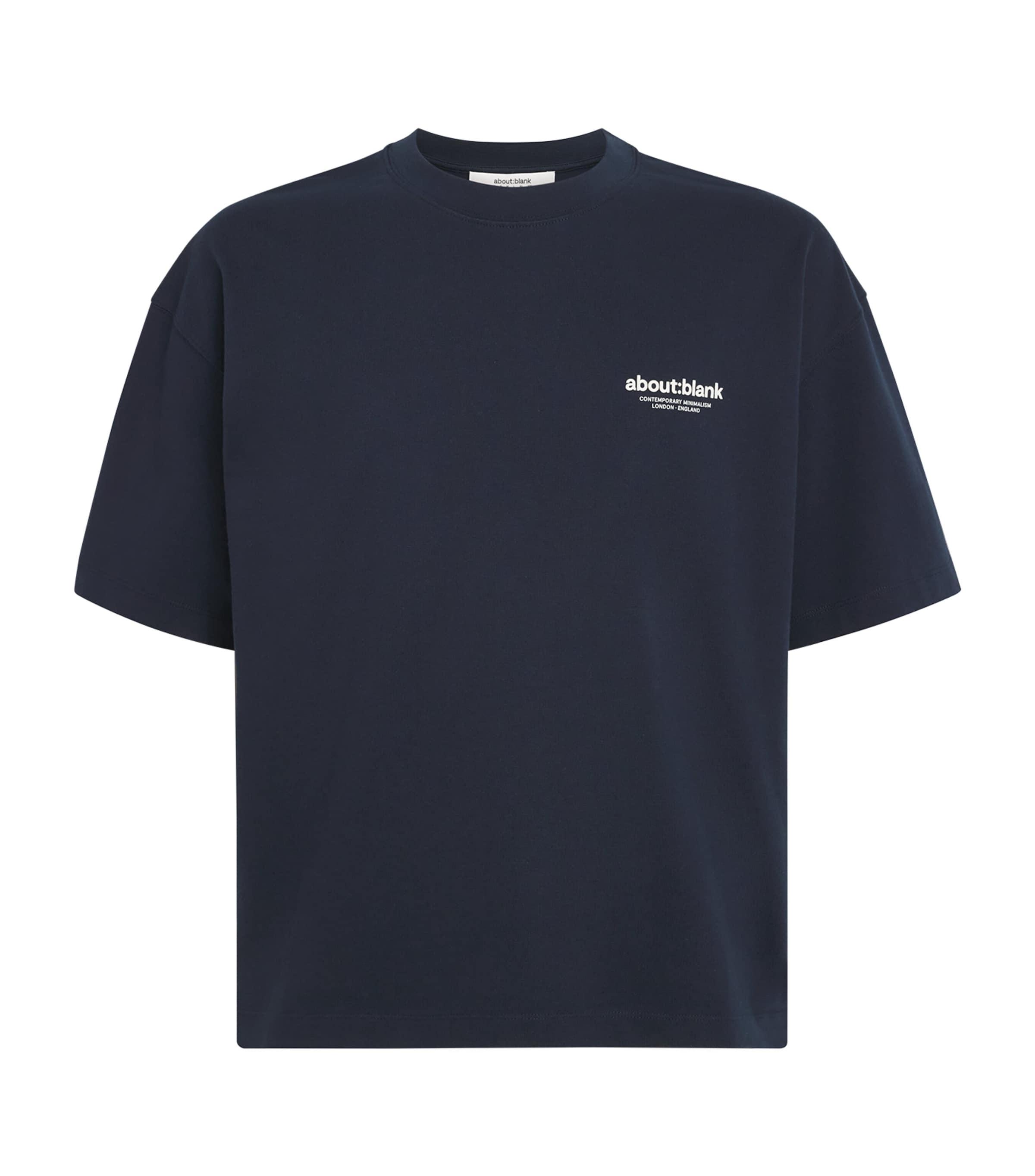about:blank Cotton Logo Boxy T-Shirt by ABOUT:BLANK