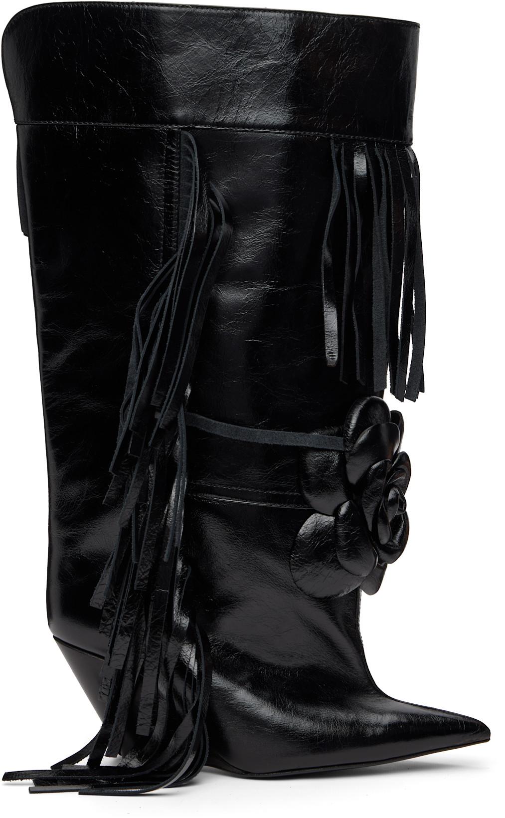 Black Rose Tall Boots by ABRA