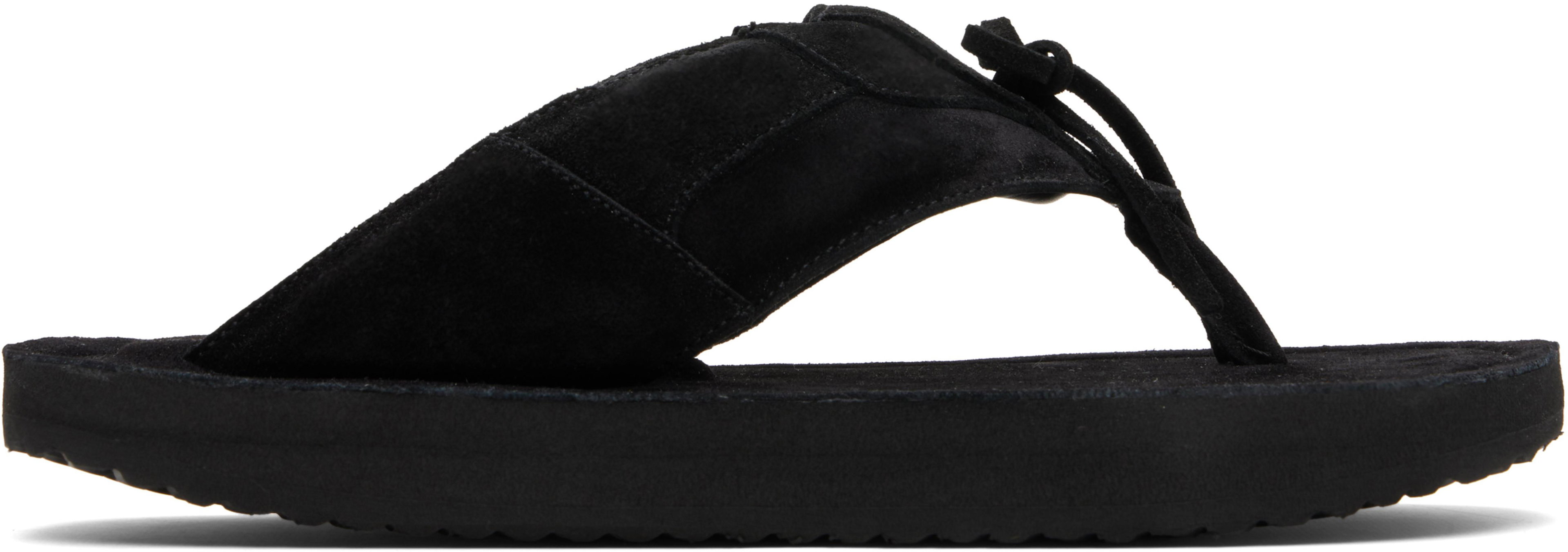 SSENSE Exclusive Black Platform Flip-Flops by ABRA