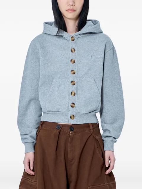 button-front hoodie by ABRA