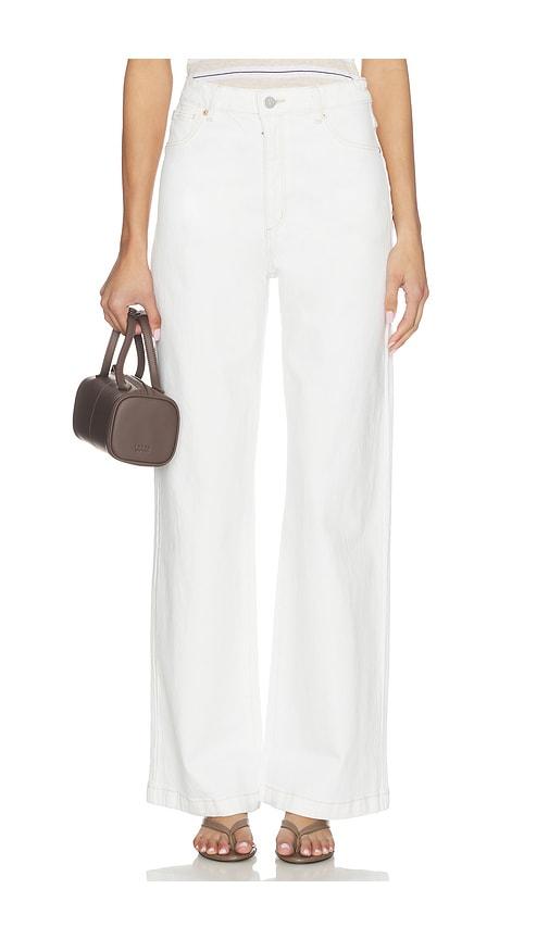 Abrand 94 Wide Leg Jeans in Ivory by ABRAND