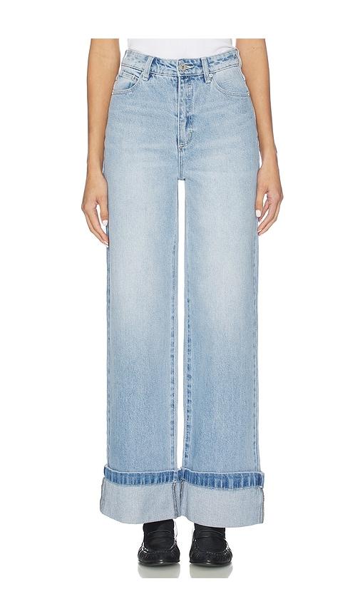 Abrand 94 Wide Turn Up Jeans in Blue by ABRAND