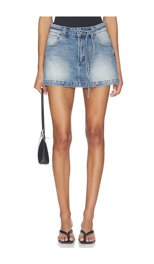 Abrand 95 Aline Skirt in Blue by ABRAND