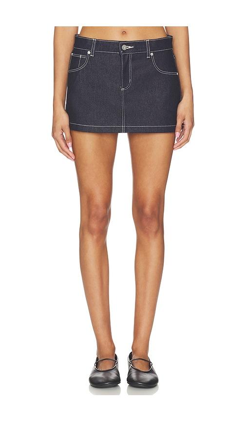 Abrand 99 Skirt in Blue by ABRAND