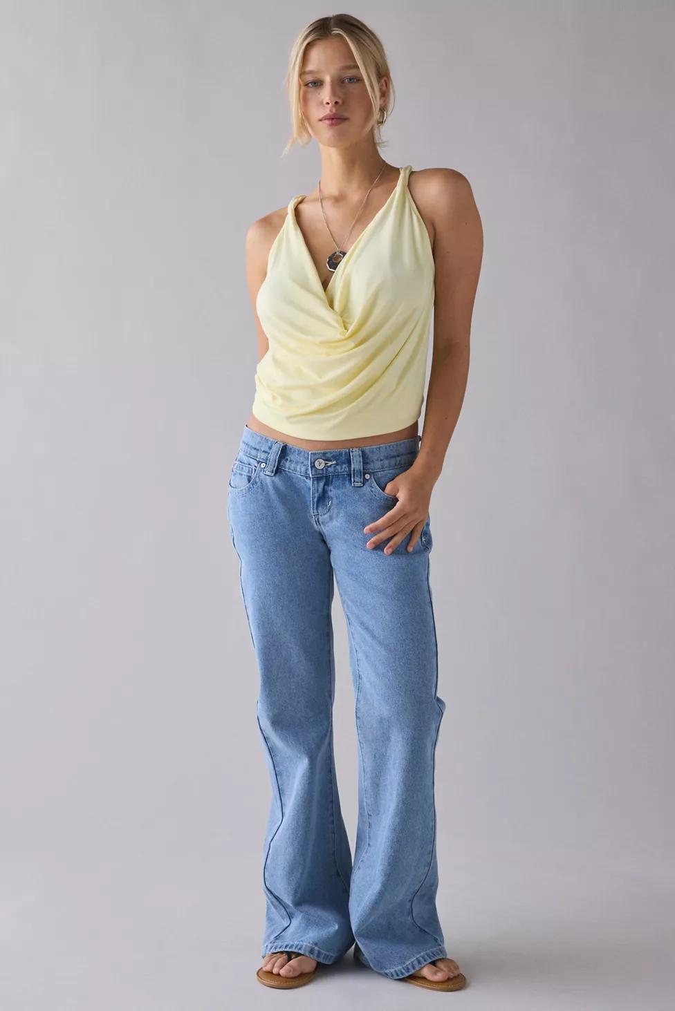 Abrand 00 Ava Super Low Kick Flare Jean by ABRAND JEANS