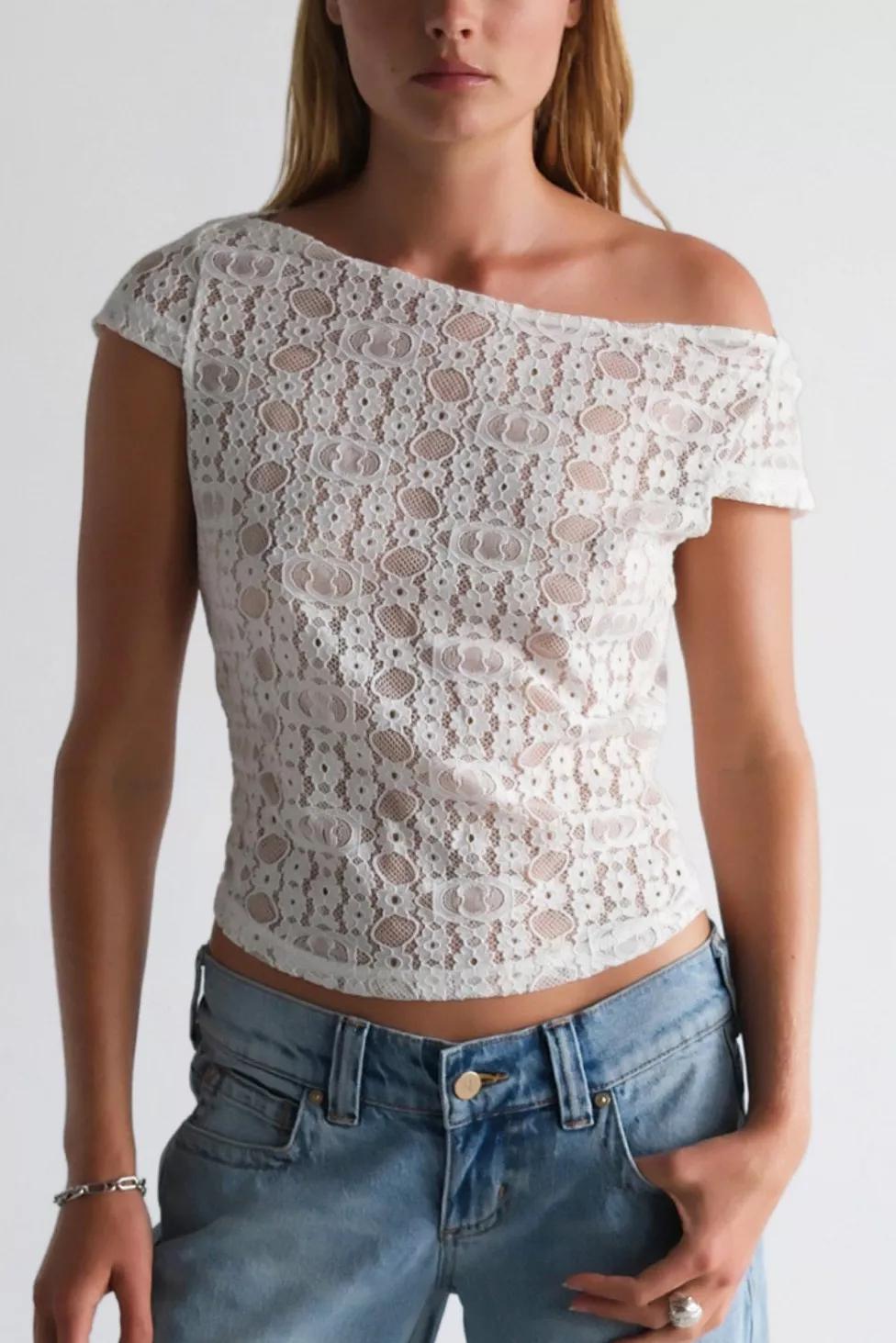 Abrand Little Miss Lace Tee by ABRAND JEANS