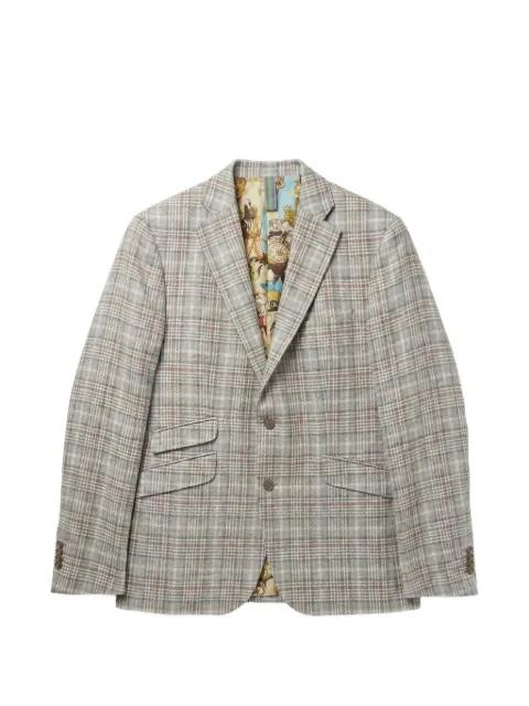 Glen-check tailored blazer by ABSEITS