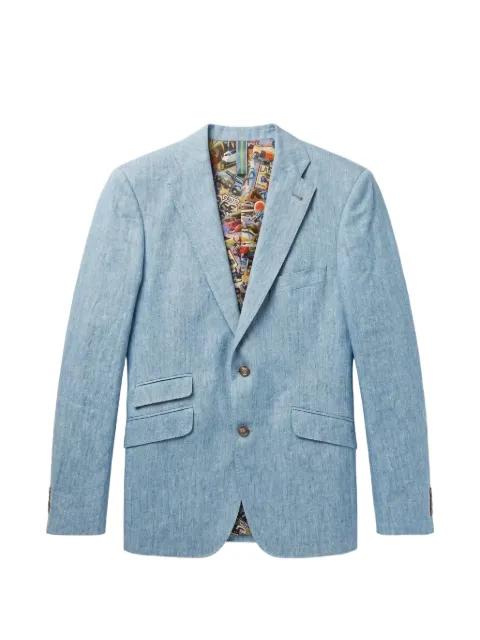 graphic-inlay tailored blazer by ABSEITS