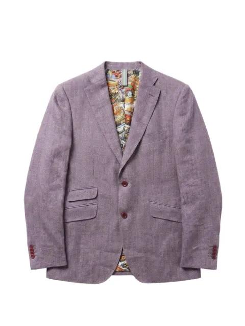 graphic-lining single-breasted blazer by ABSEITS