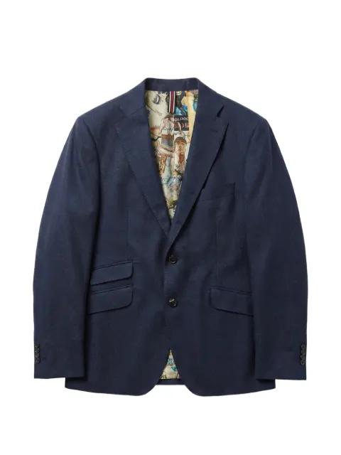 graphic-lining single-breasted blazer by ABSEITS