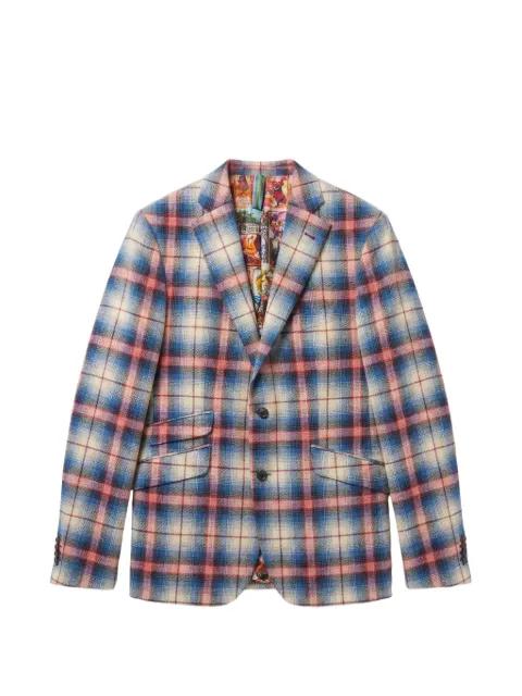 plaid-check blazer by ABSEITS