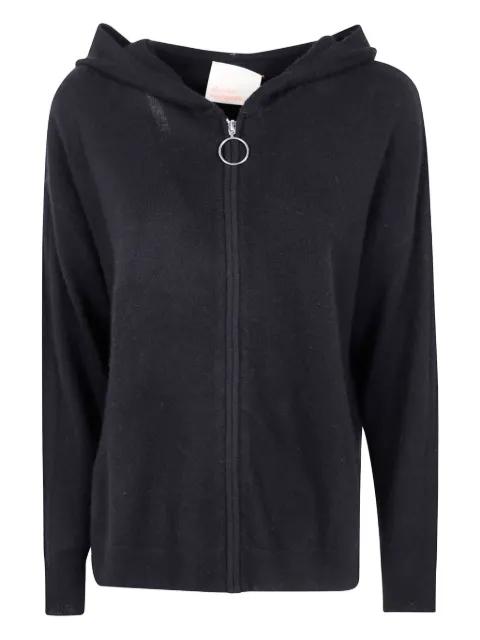 hoodied zip-front cashmere cardigan by ABSOLUT CASHMERE