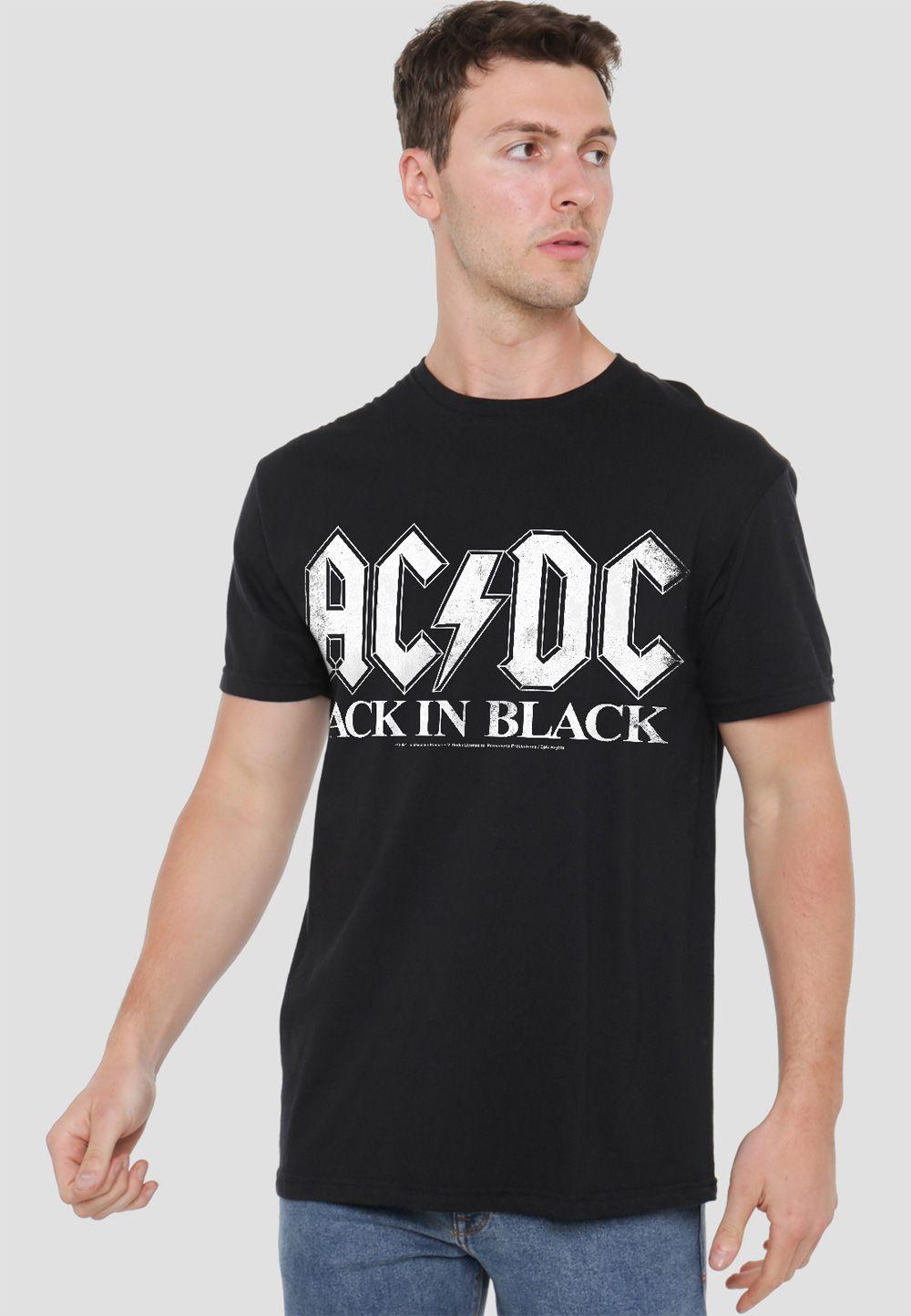 AC/DC Back In , Black,  T-Shirt, Black by AC/DC