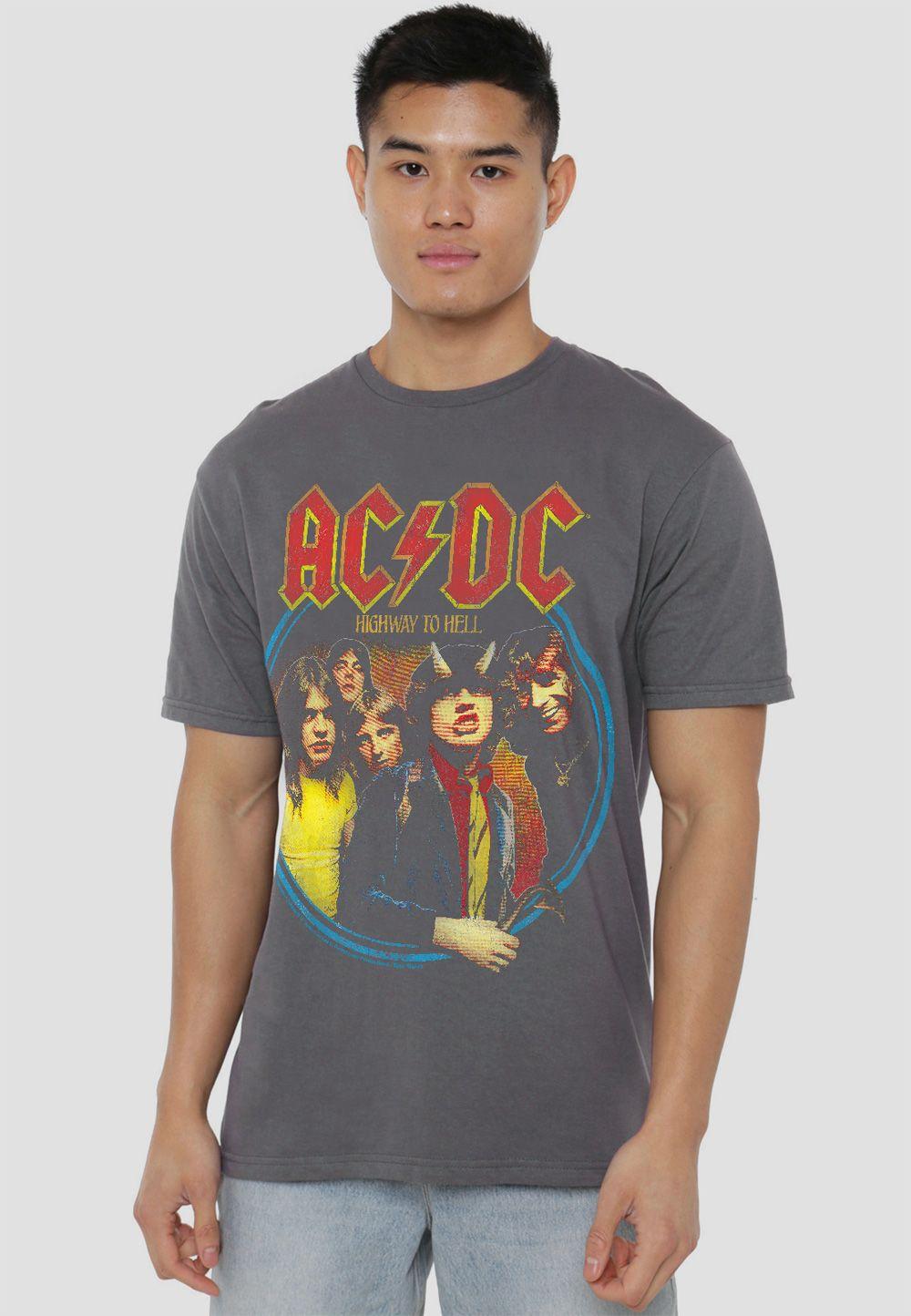 AC/DC Highway To Hell T-Shirt, Charcoal by AC/DC