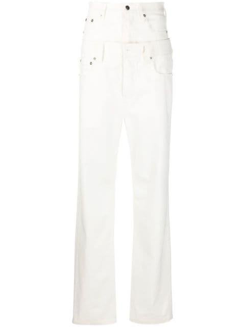 panelled high-waisted trousers by AC9