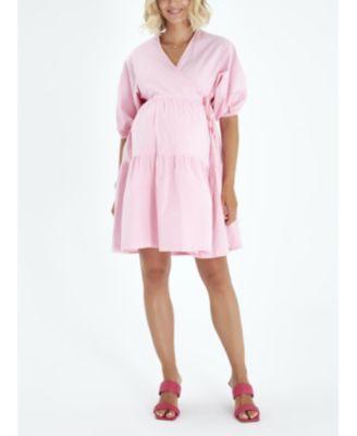 Waterfall Tie Waist A-Line Maternity/Nursing Wrap Dress by ACCOUCH&EACUTE;E