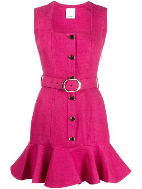 Finsbury peplum-hem minidress by ACLER