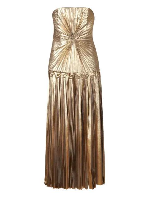 Fintry pleated strapless maxi dress by ACLER