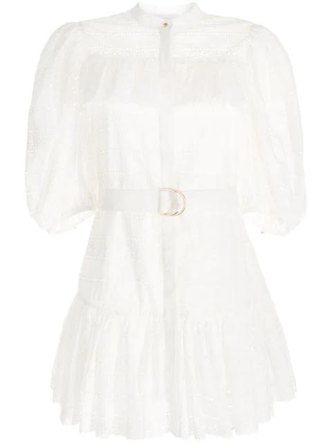lace-panel dress by ACLER