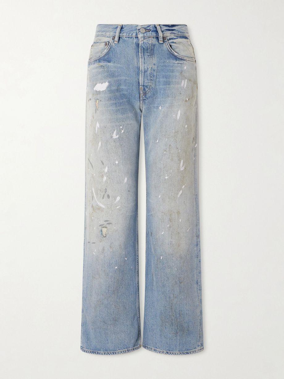 2021 distressed mid-rise straight-leg jeans by ACNE STUDIOS