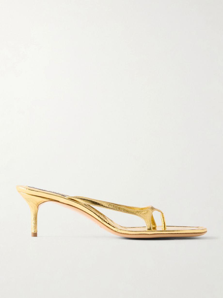 60 metallic patent-leather sandals by ACNE STUDIOS