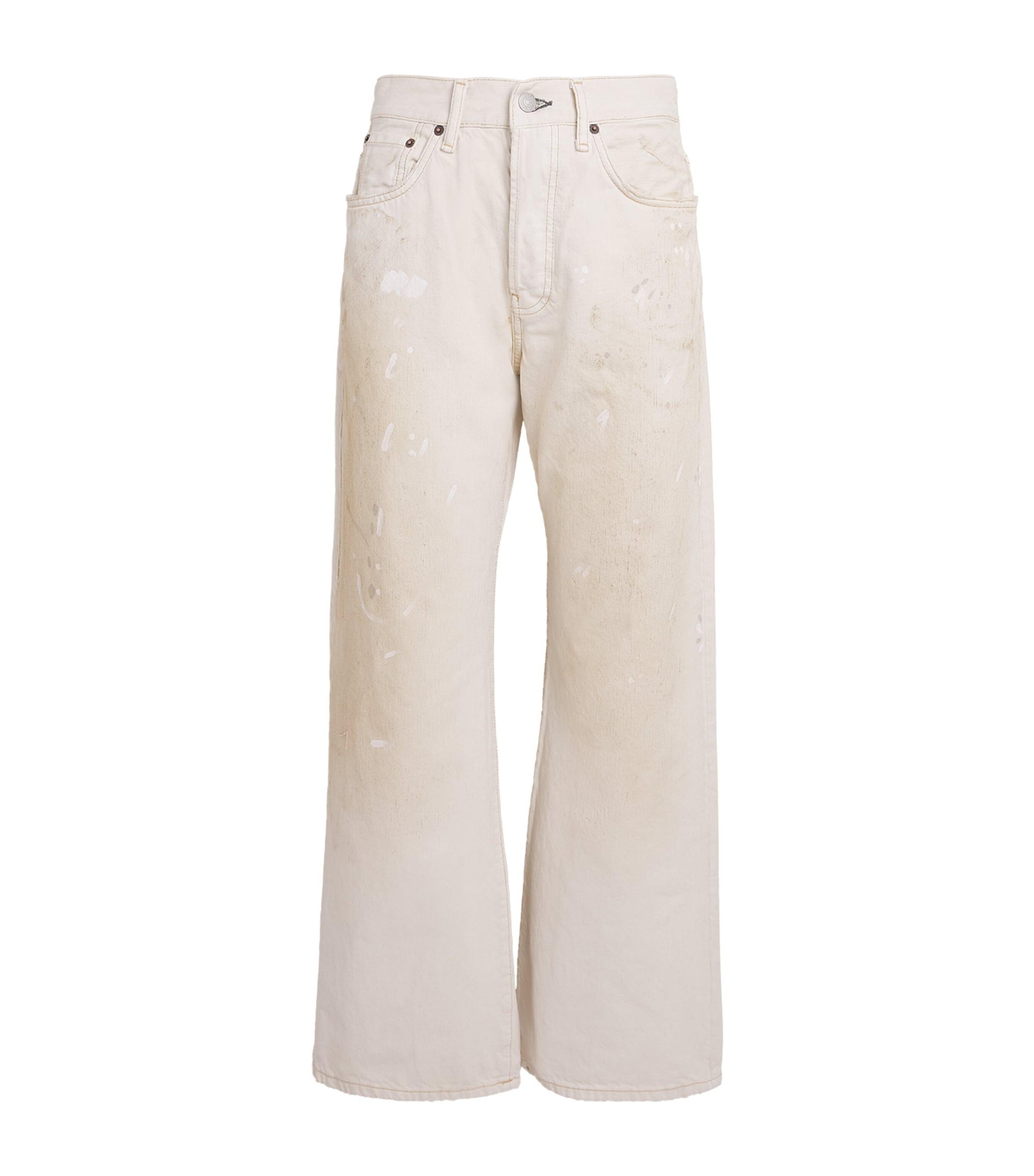 Acne Studios Paint-Splattered Wide-Leg Jeans by ACNE STUDIOS