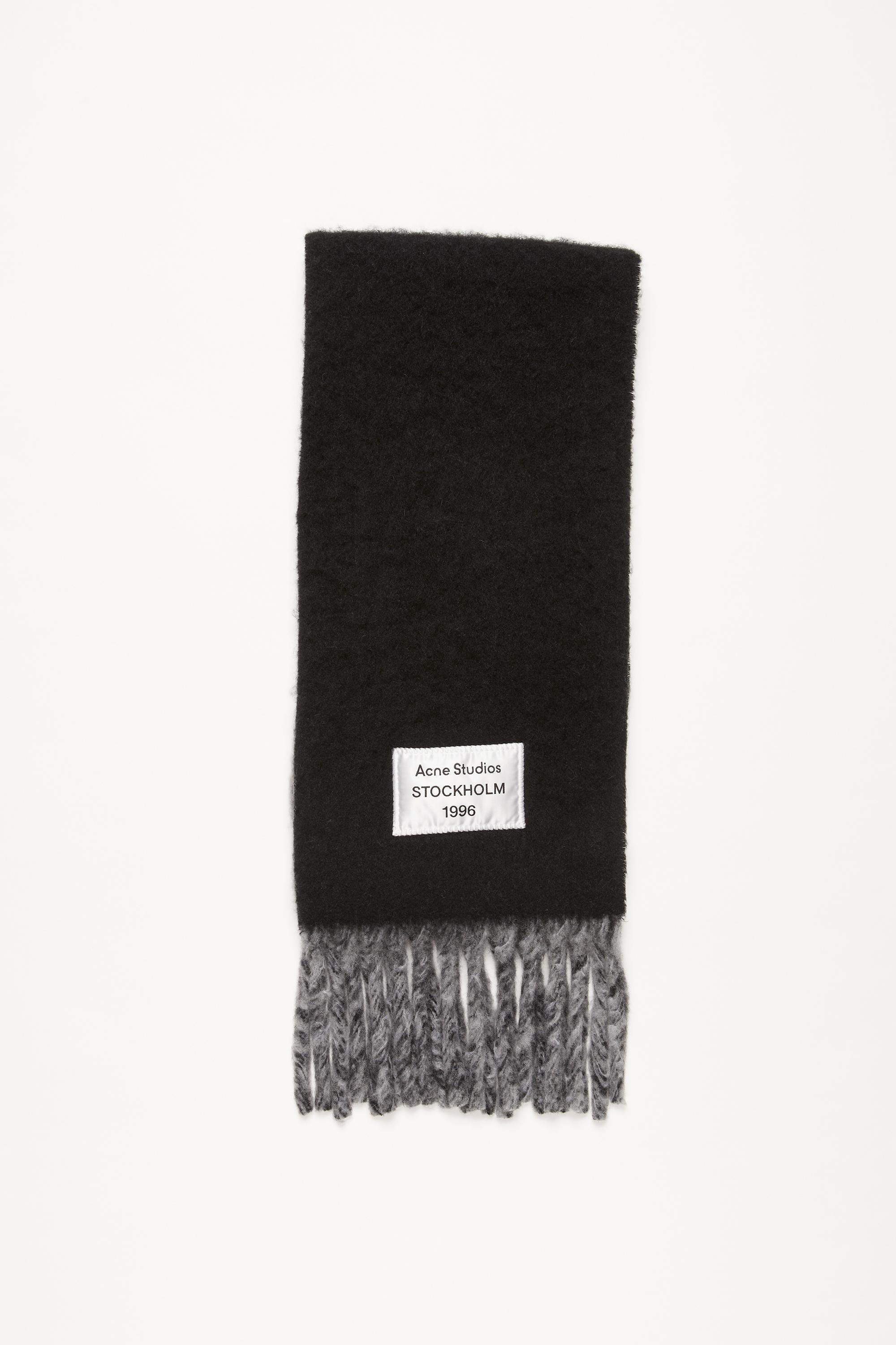 Acne Studios | Bicolour Alpaca Scarf | one_size | Black/grey by