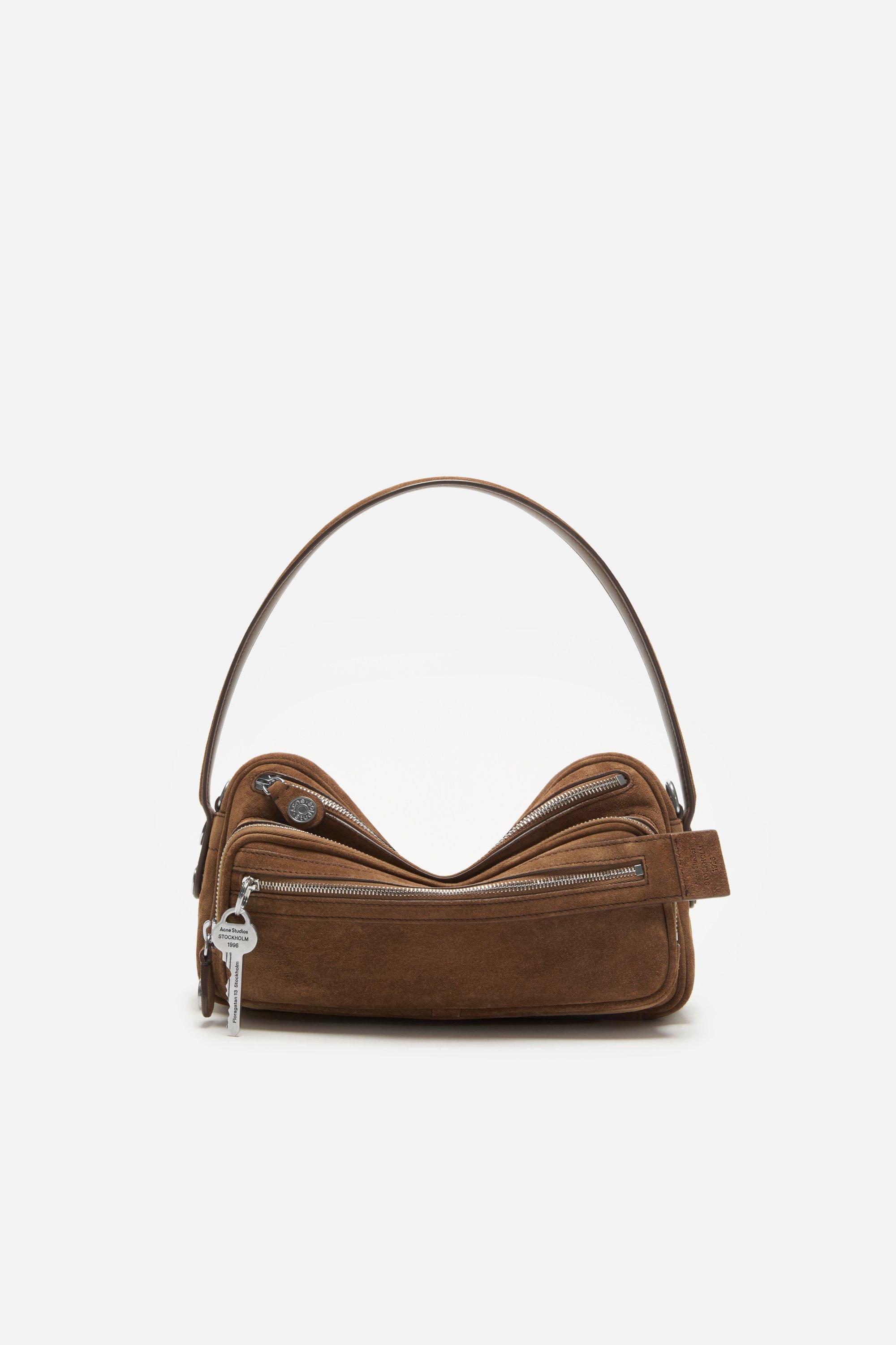Acne Studios | Camero Party Suede Bag | one_size | Cognac brown by ACNE STUDIOS