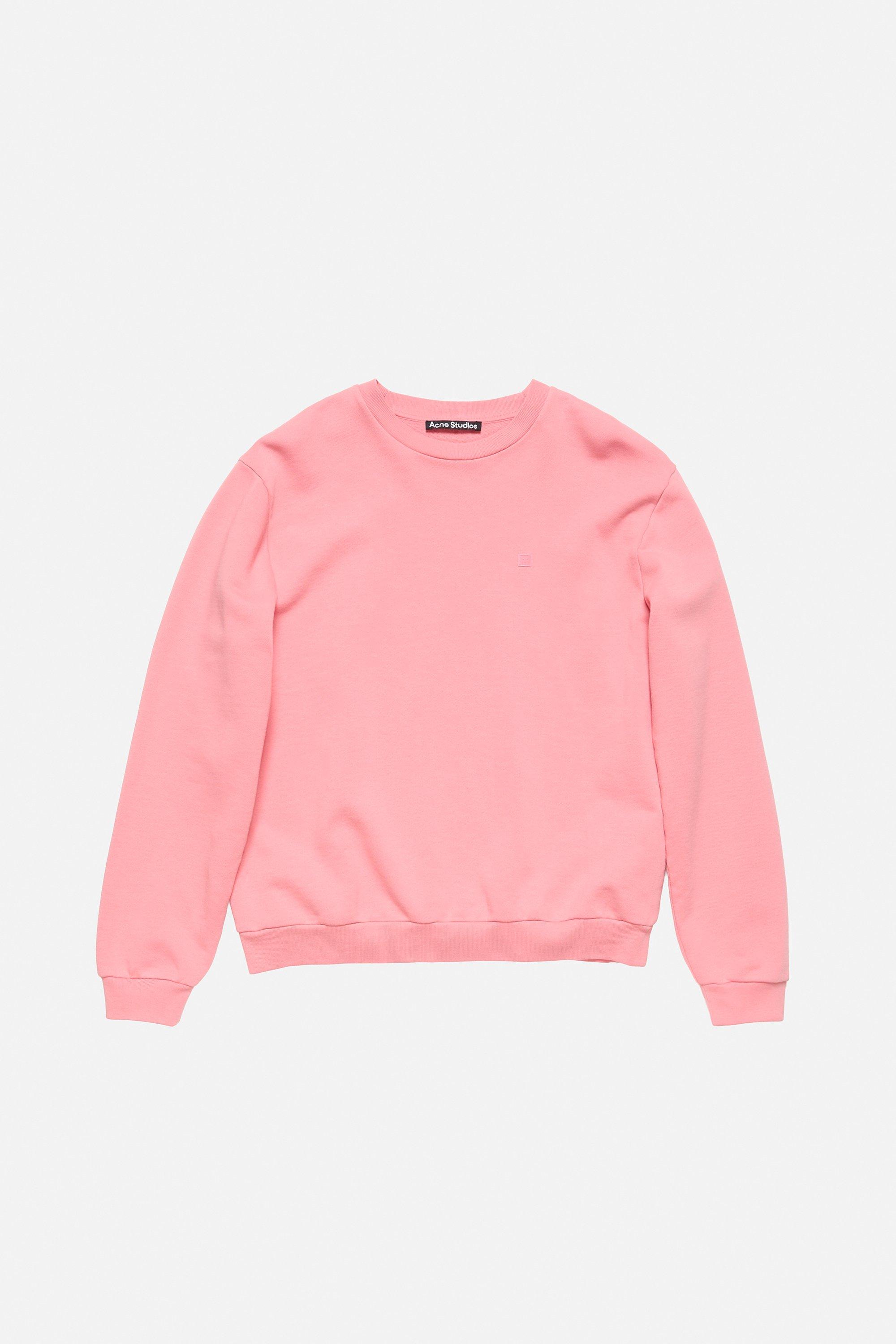 Acne Studios | Fleece Face Logo Sweatshirt | S/XS | Tango pink by ACNE STUDIOS Acne Studios | Fleece Face Logo Sweatshirt | S/XS | Tango pink by ACNE STUDIOS