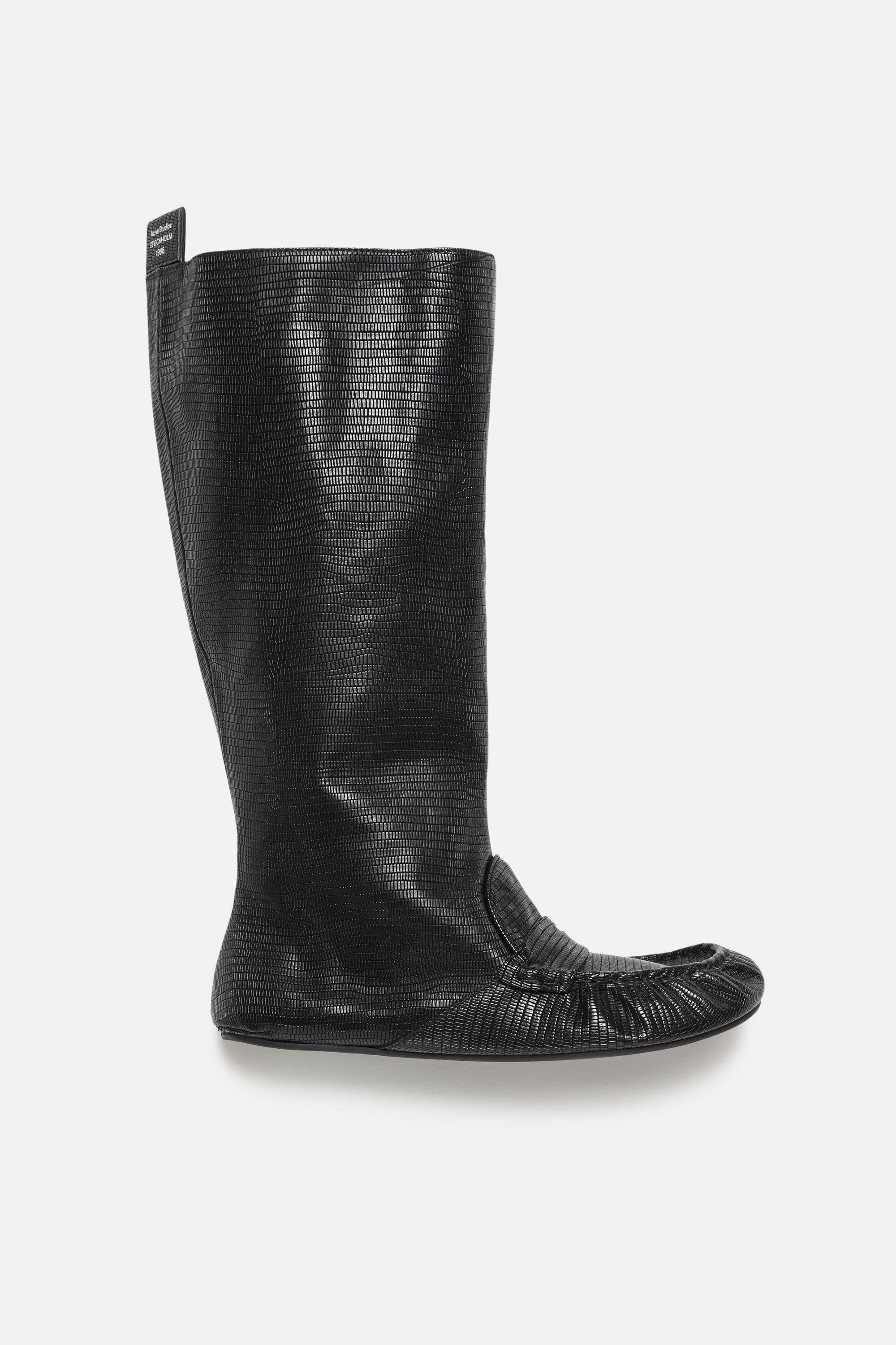 Acne Studios | Slouch Saddle Boots | 41 | Black by ACNE STUDIOS