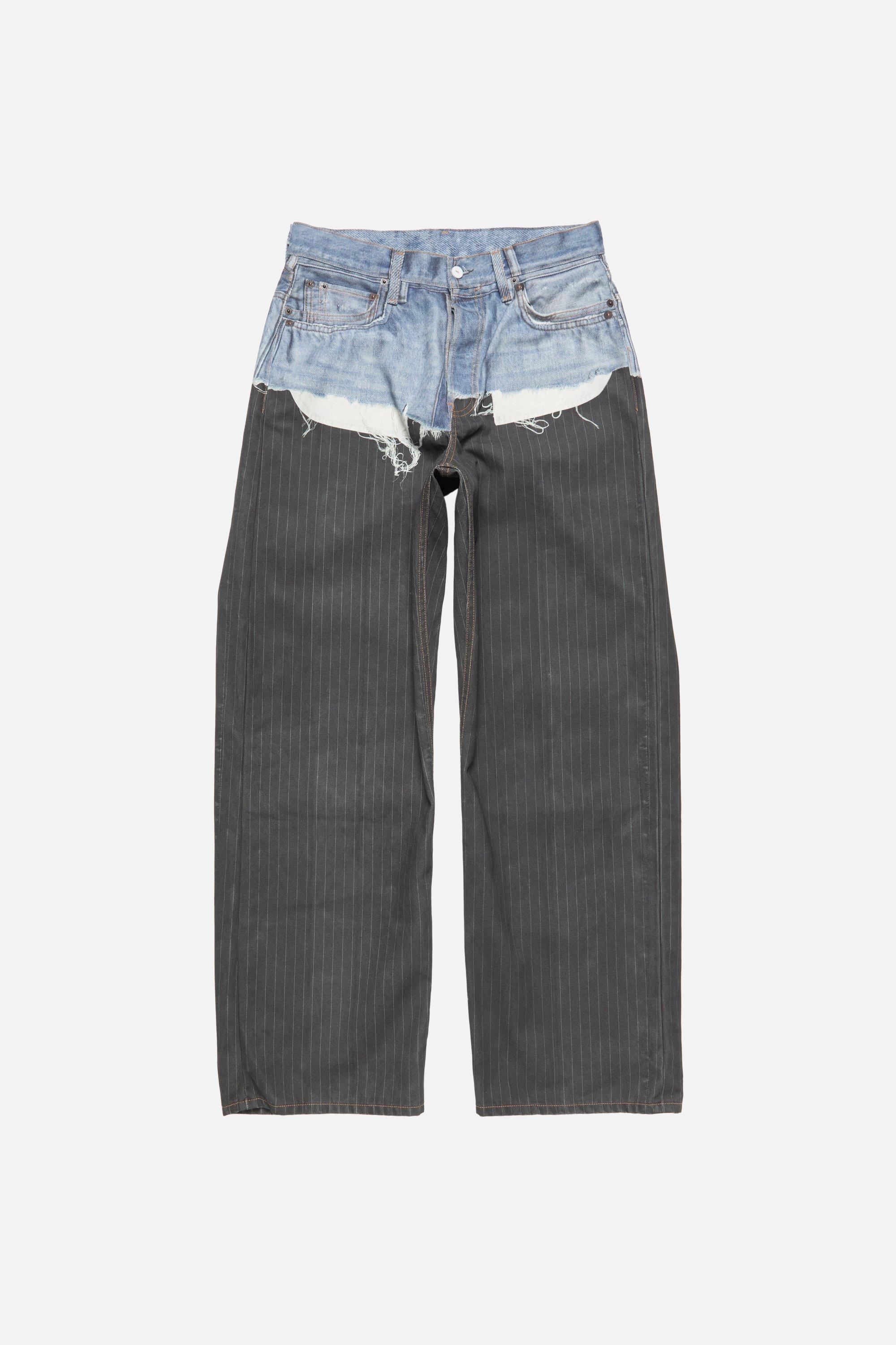 Acne Studios | Trompe-l’œil Jeans - 1981 | XXL/XXL - Regular | Blue/black by ACNE STUDIOS