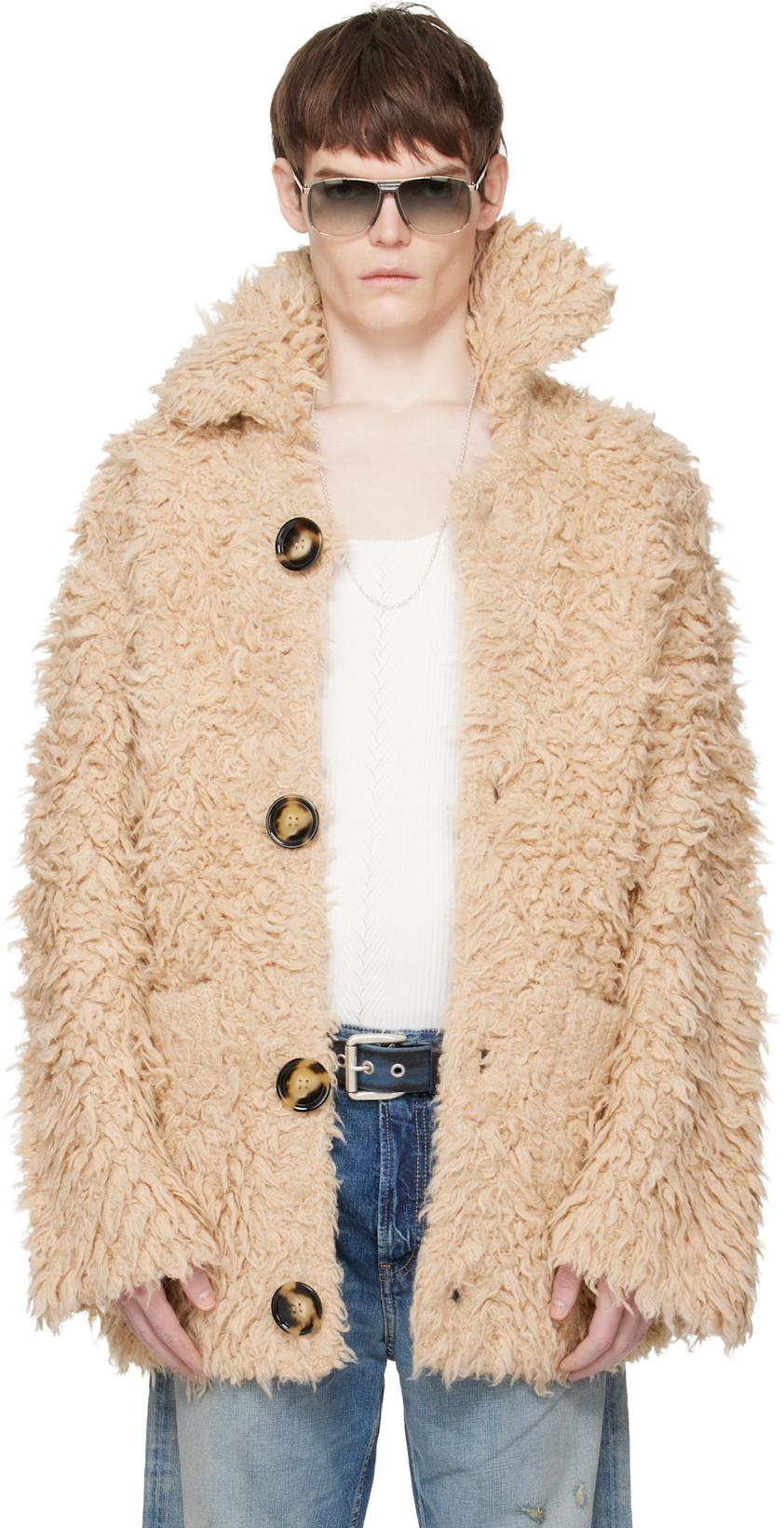 Beige Knit Cardigan by ACNE STUDIOS