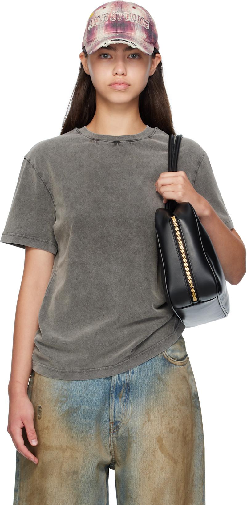 Black Cotton Crewneck T-shirt by ACNE STUDIOS