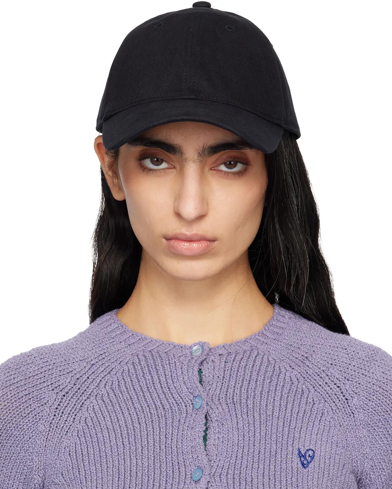 Black Embroidered-Logo Cap by ACNE STUDIOS