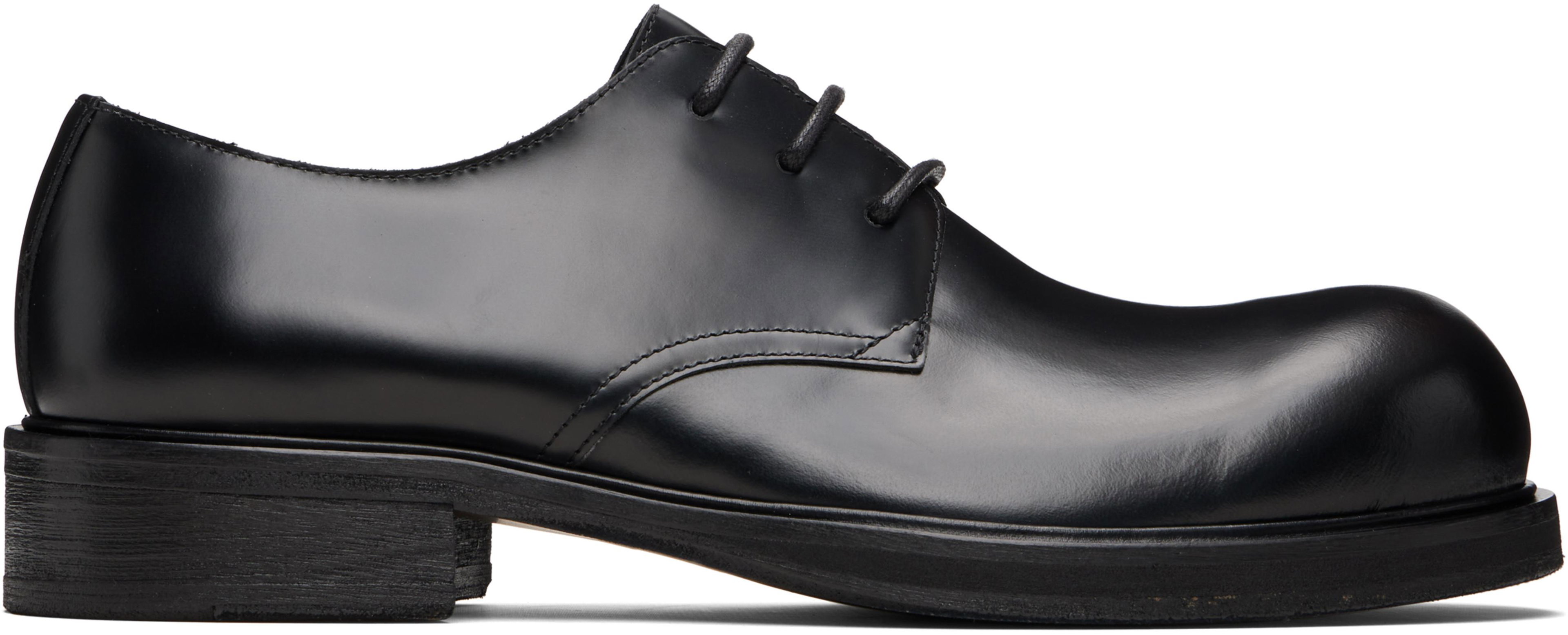 Black Lace-Up Leather Derbys by ACNE STUDIOS