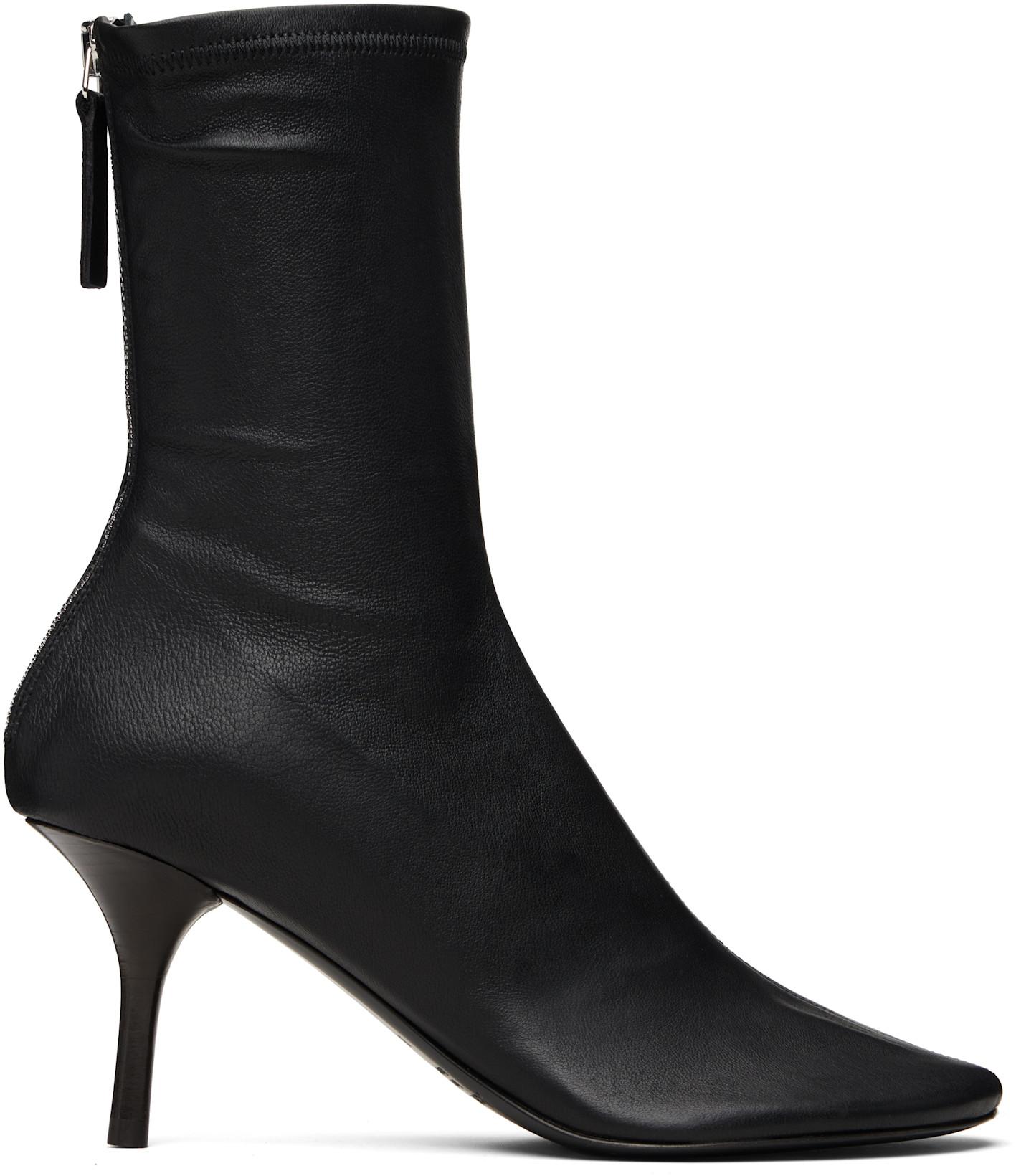 Black Leather Ankle Boots by ACNE STUDIOS