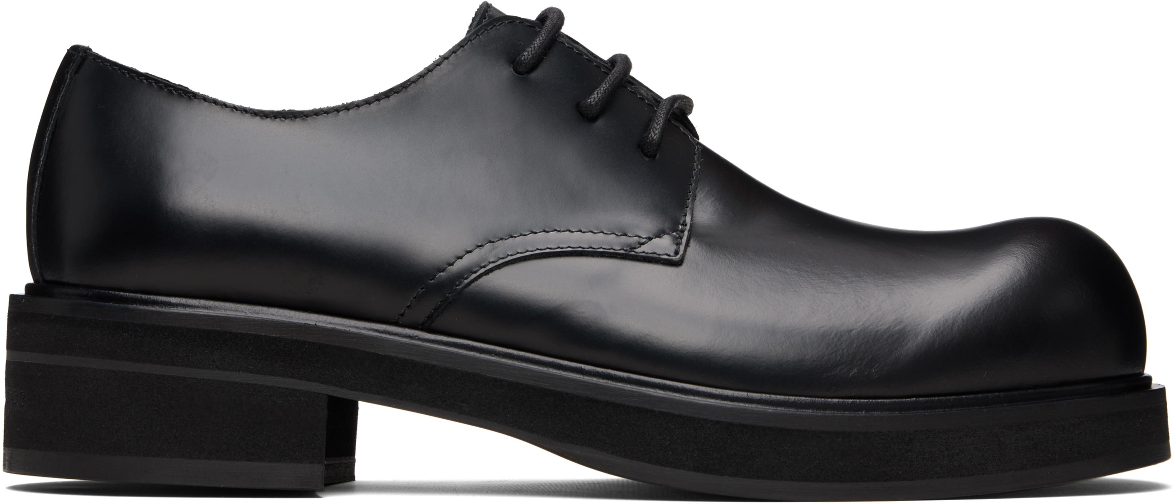 Black Leather Lace-Up Derbys by ACNE STUDIOS