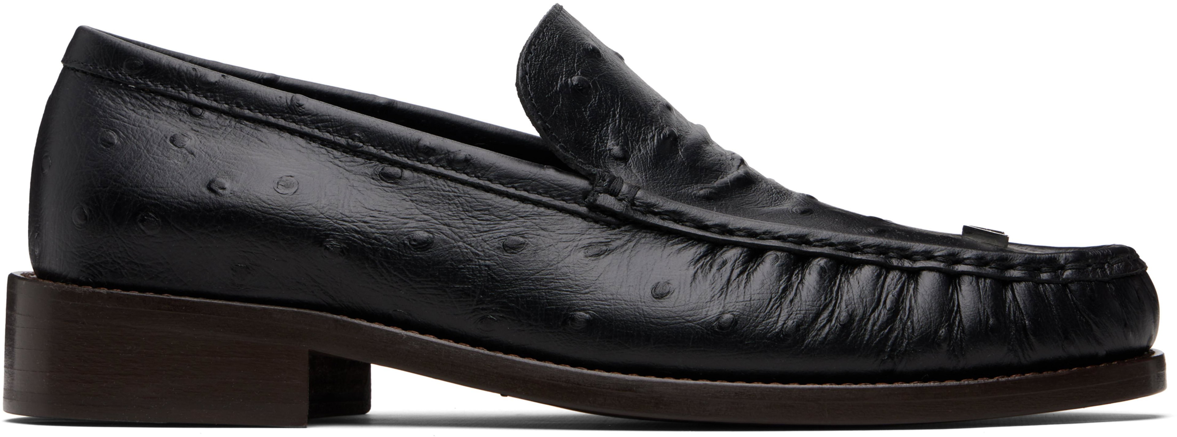 Black Leather Loafers by ACNE STUDIOS