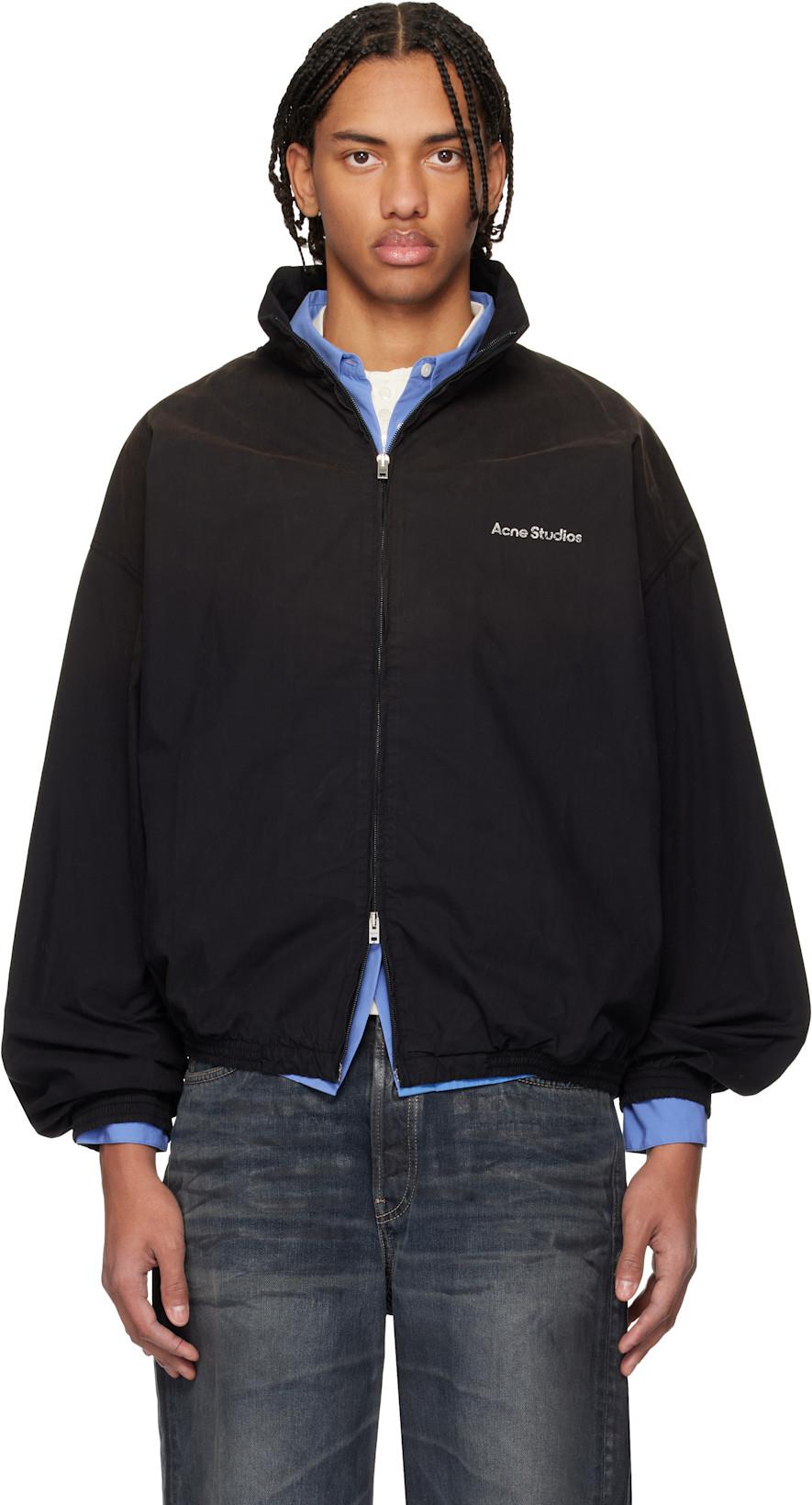 Black Logo Zipper Jacket by ACNE STUDIOS