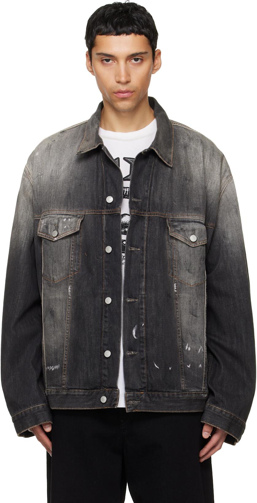 Black Oversized Denim Jacket by ACNE STUDIOS