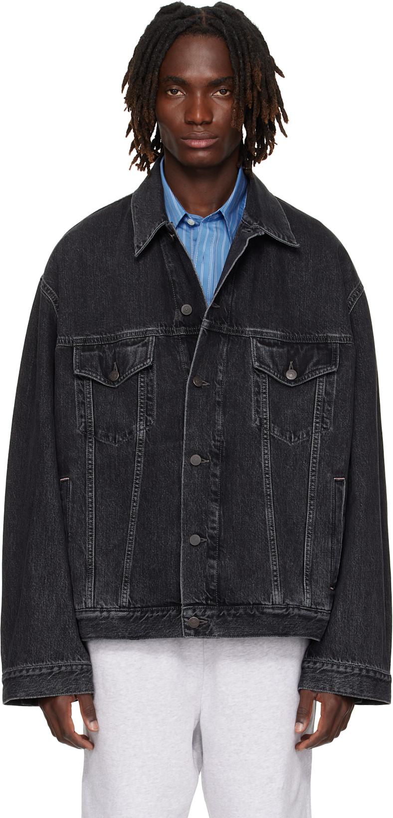 Black Relaxed-Fit Denim Jacket by ACNE STUDIOS