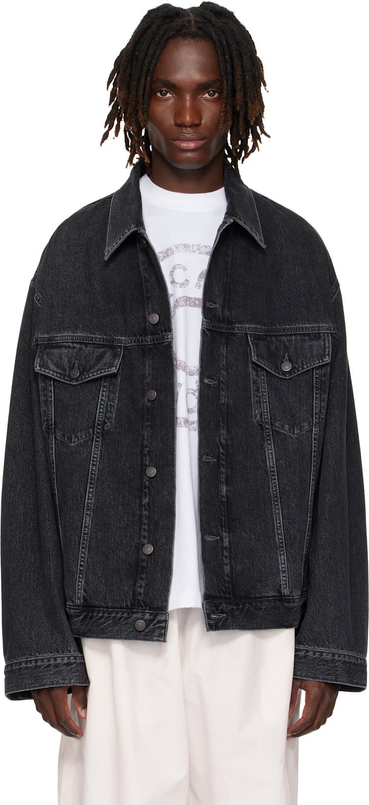 Black Relaxed-Fit Denim Jacket by ACNE STUDIOS