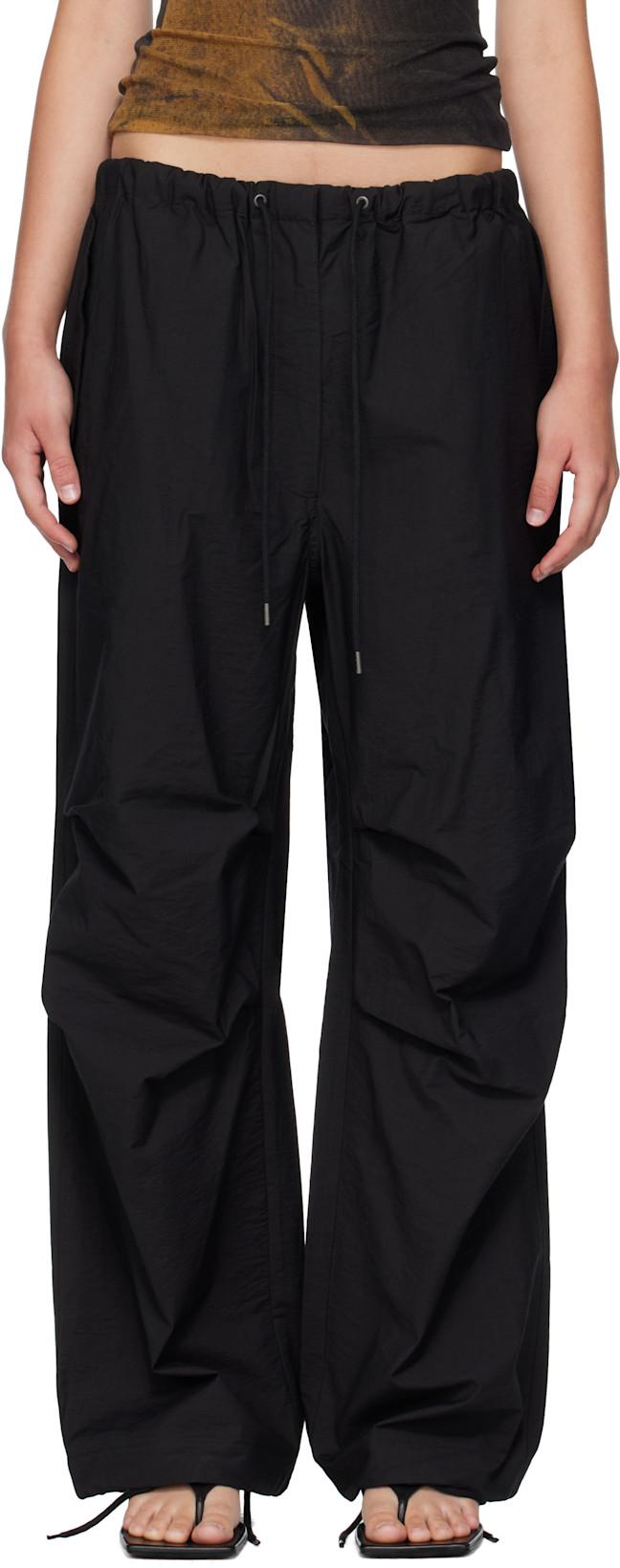 Black Relaxed Fit Trousers by ACNE STUDIOS