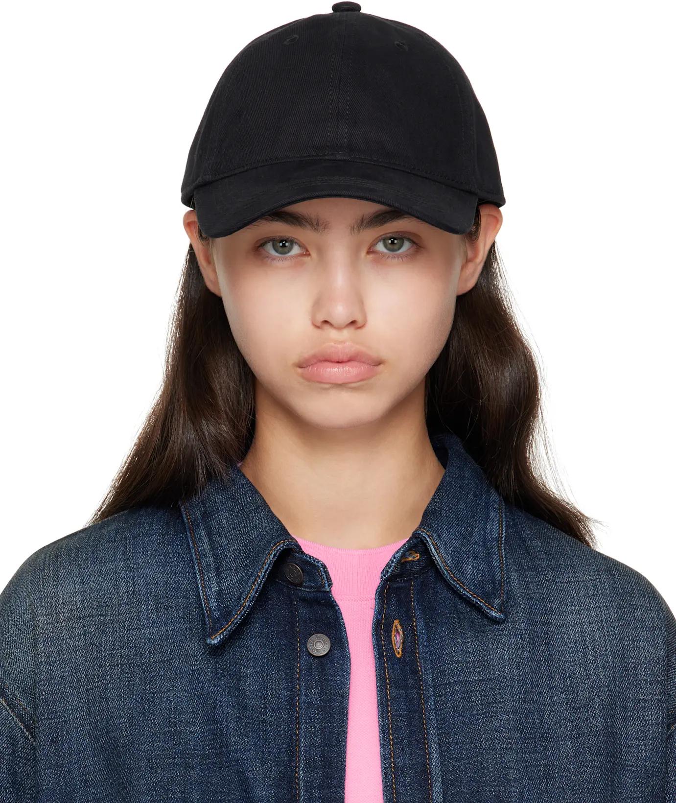 Black Twill Logo Cap by ACNE STUDIOS