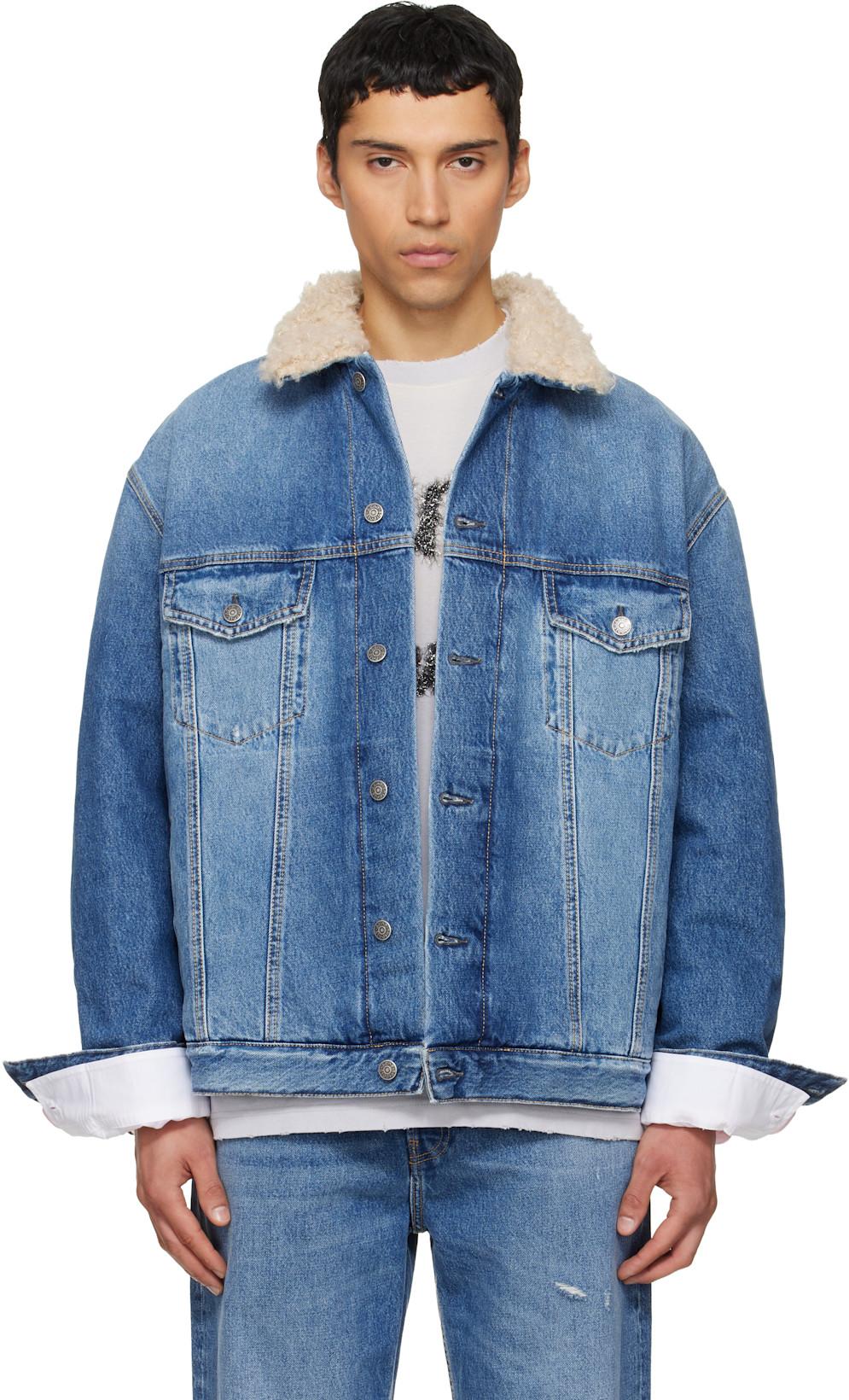 Blue Faded Denim Jacket by ACNE STUDIOS
